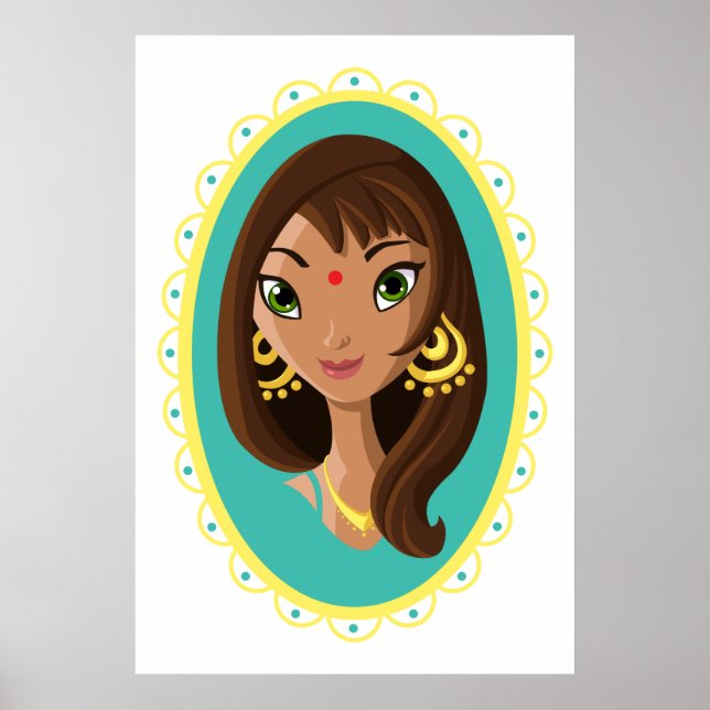 Affiche Asha la beauté indienne (Devant)