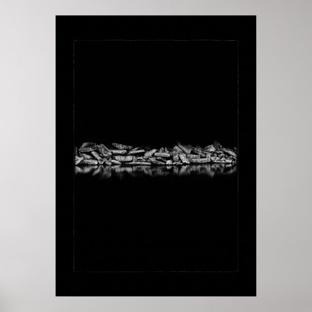 Affiche Ashbridges Bay Breakwall No 1 with Border (Devant)