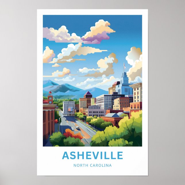 Affiche Asheville North Carolina (Devant)