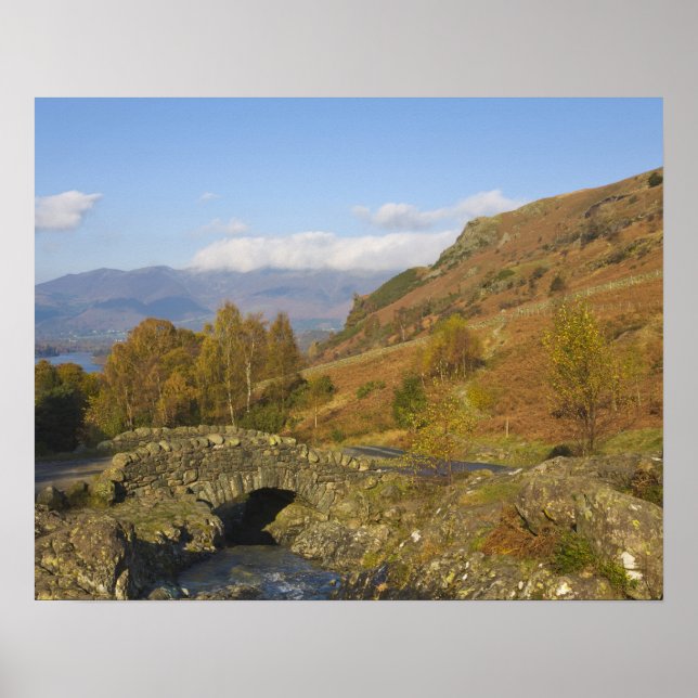 Affiche Ashness Bridge, Lake District, Cumbria, Angleterre (Devant)