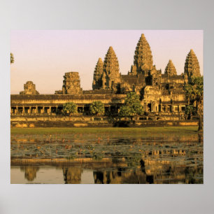 Affiche Asia, Cambodia, Siem Reap. Angkor Wat.