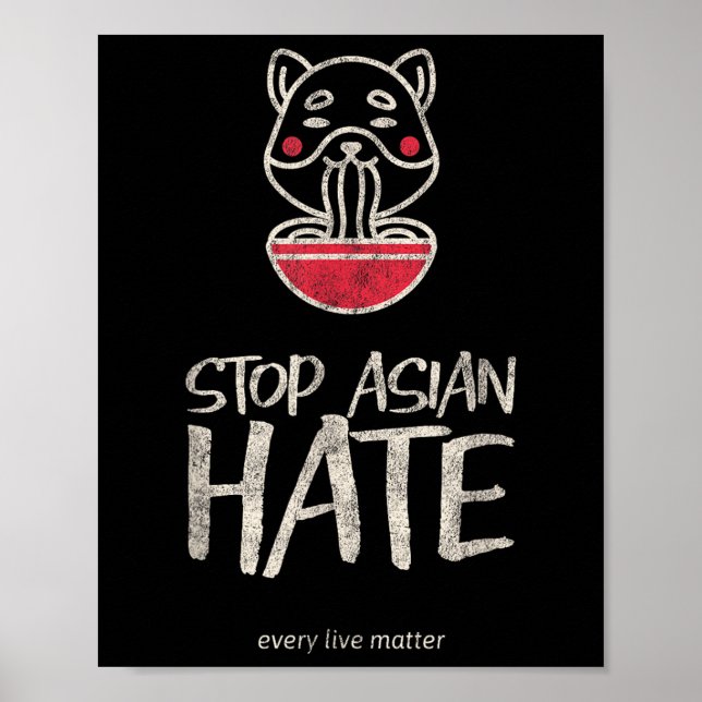 Affiche Asiatique Live Anti-Racisme Aapi Sensibilisation A (Devant)