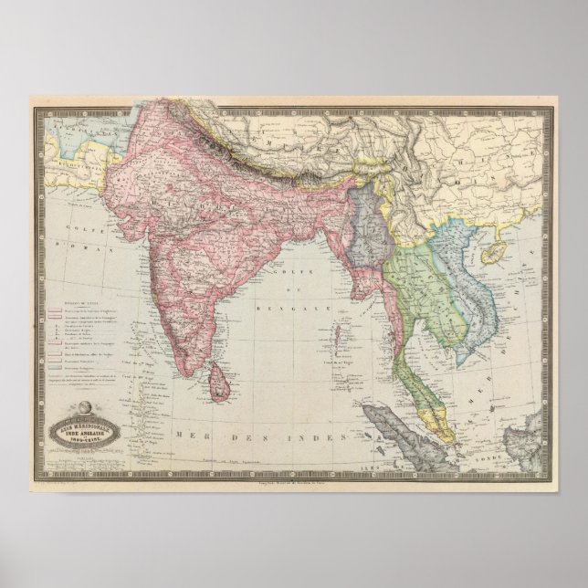 Affiche Asie du Sud (Devant)