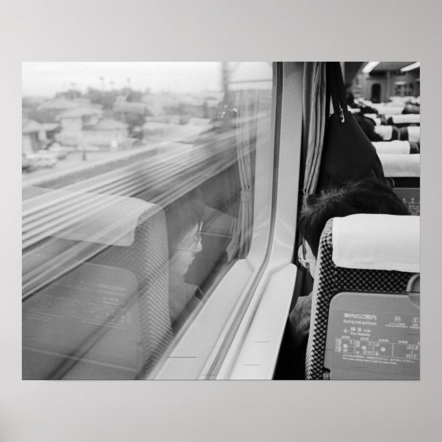 Affiche Asie, Japon. A bord du Shinkansen Bullet Train (Devant)