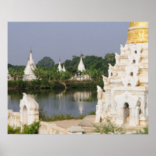 Affiche Asie, Myanmar (Birmanie), Mandalay. Un bouddhiste