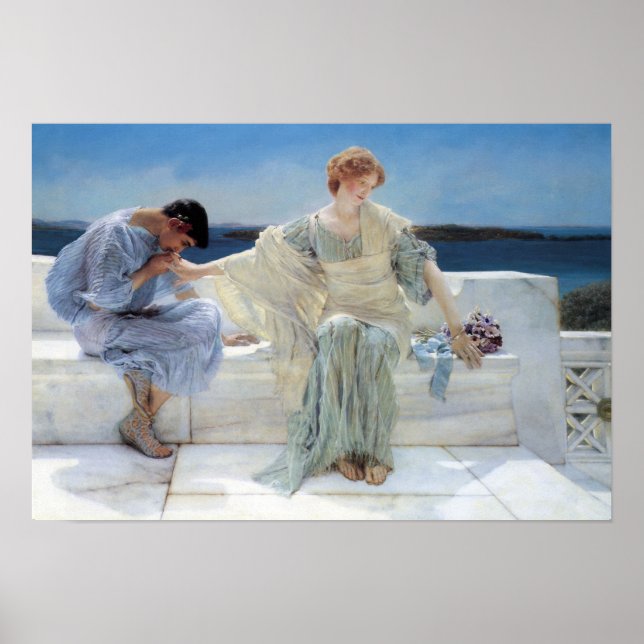 Affiche Ask Me No More par Sir Lawrence Alma Tadema (Devant)