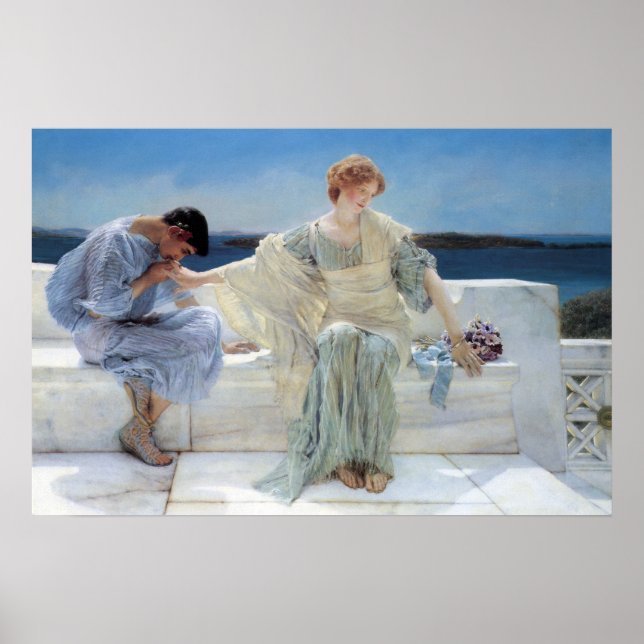 Affiche Ask Me No More par Sir Lawrence Alma Tadema (Devant)