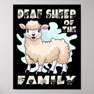 Affiche ASL gestes main Hand signe langue perte d'audition