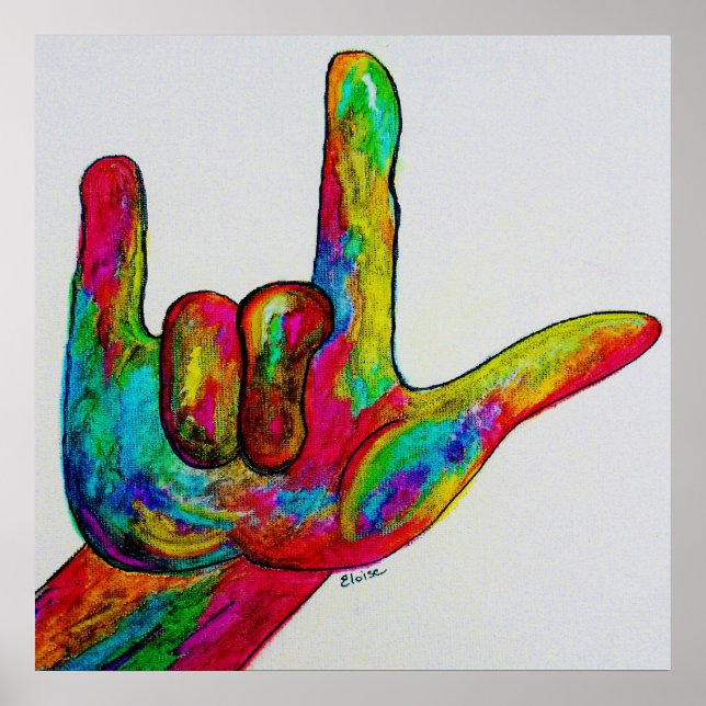 AFFICHE ASL JE T'AIME (Devant)