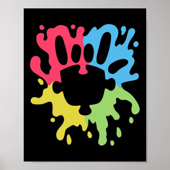 Affiche ASL Love Sign Autisme non verbal Support Sensibili (Devant)