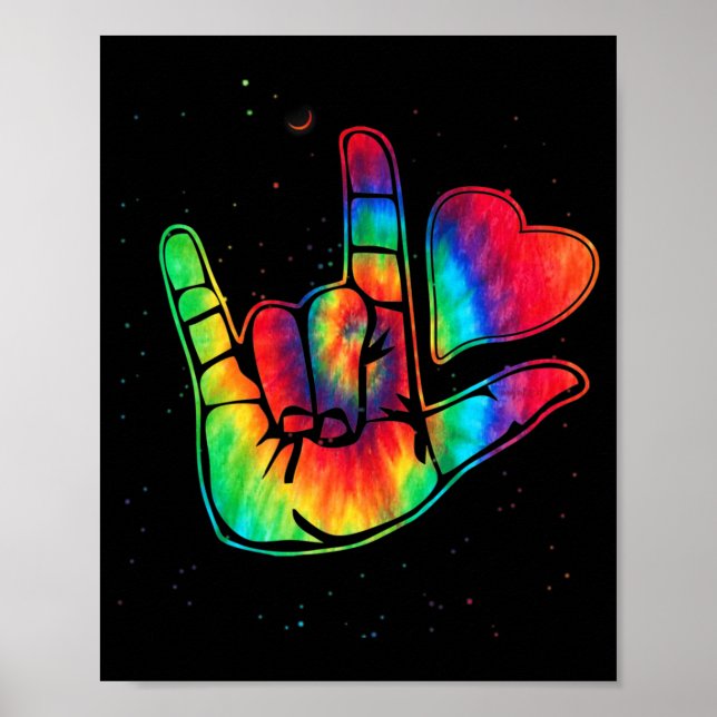 Affiche ASL Love Sign Language (Devant)