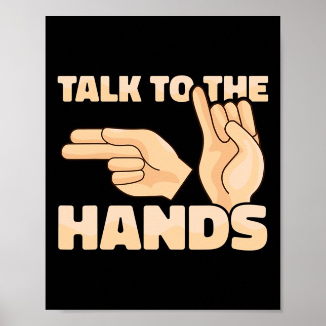 Affiche Asl Parler aux mains American Sign Language 2 (Devant)