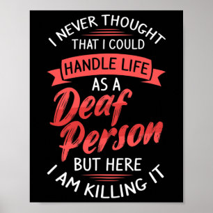 Affiche ASL Perte auditive Sourde sensibilisation et langu