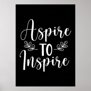 Affiche Aspect À Inspirer - Gym, Hustle, Succès