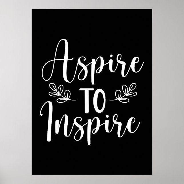 Affiche Aspect À Inspirer - Gym, Hustle, Succès (Devant)