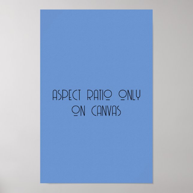 Affiche aspect canvas uniquement (Devant)