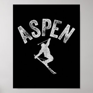 Affiche Aspen Co Ski Colorado Cool Aspen Skiing Co Hiver