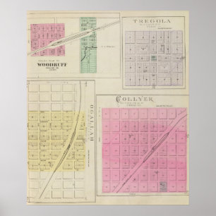 Affiche Aspérule, Tregola, Ogallah, Collyer, le Kansas