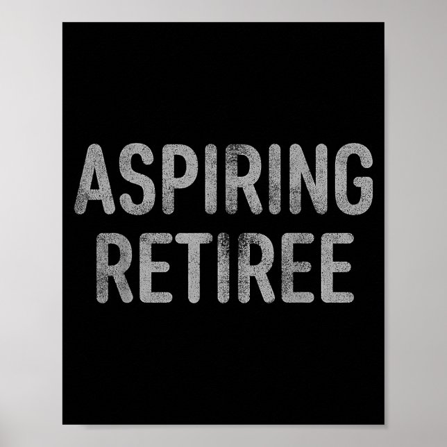 Affiche Asring Retiree Distressed Shirt - Funny Retirement (Devant)