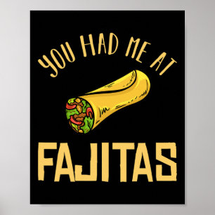 Affiche Assaisonnement Cadeau Recette de Poulet Fajita _1