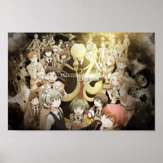 Affiche Assassination classroom Koro Sensei old page memor