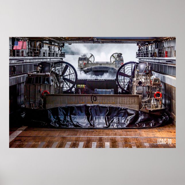 AFFICHE ASSAUT DE PLAGE - LCAC-10 (Devant)