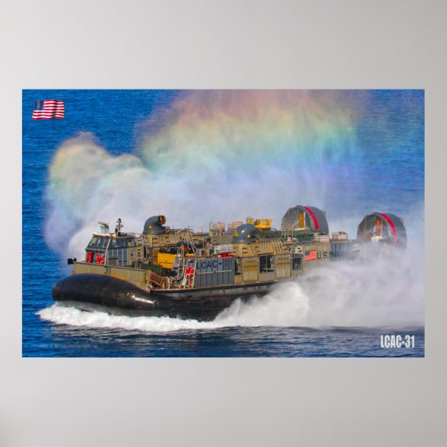 AFFICHE ASSAUT DE PLAGE - LCAC-31 (Devant)