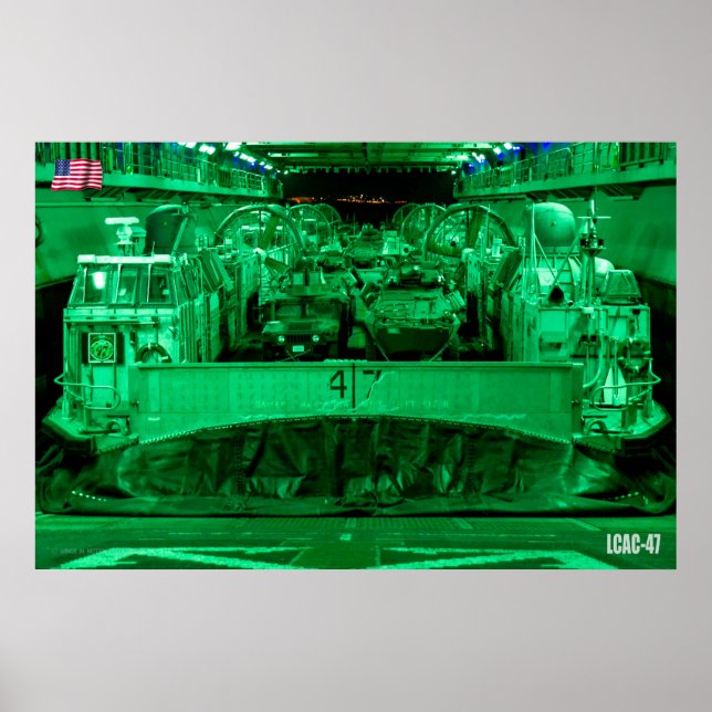 AFFICHE ASSAUT DE PLAGE - LCAC-47 (Devant)