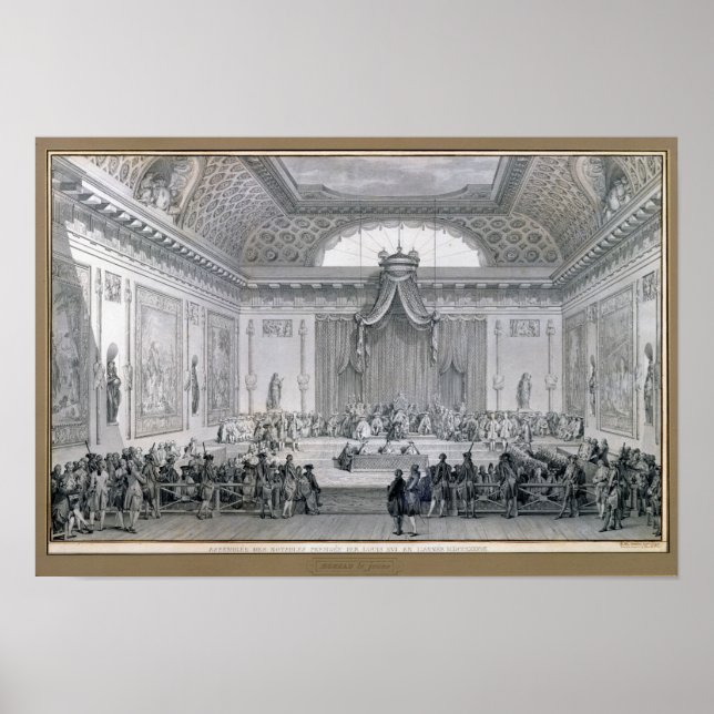 Affiche Assemblée des Notables présidée par Louis (Devant)