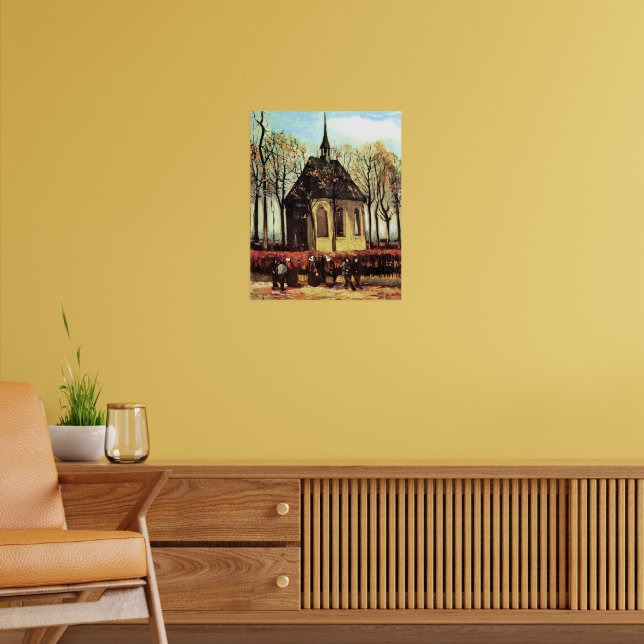 Affiche Assemblée quittant l'église réformée (Salon 2)