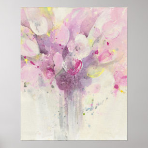 Affiche Assez au printemps bouquet rose mou de  