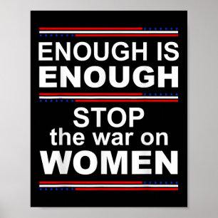 Affiche Assez Est Assez Pour Arrêter La Guerre Des Femmes
