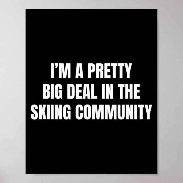 Affiche Assez grand dans la communauté du ski  (Devant)
