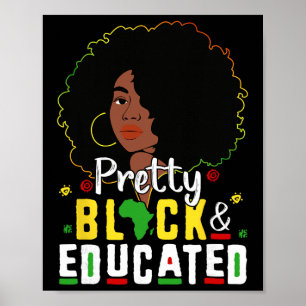 Affiche Assez noire et instruite je suis la forte Africain