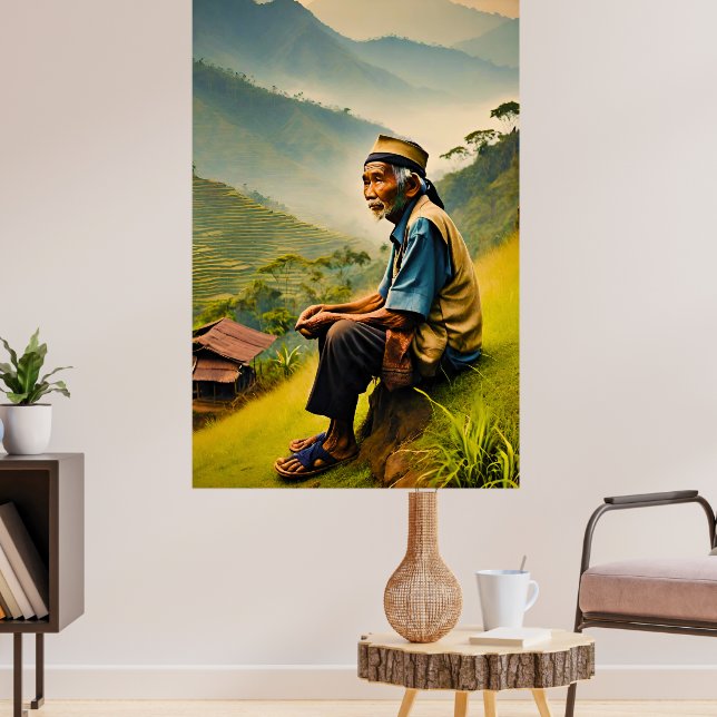 Affiche Assis dans la sérénité (Salon 3)