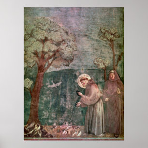 Affiche Assisi, le St Francis et les oiseaux