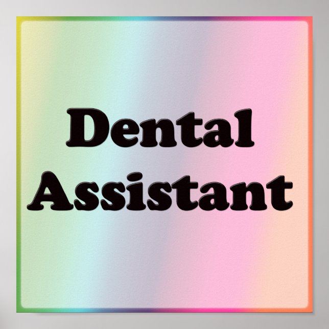 Affiche Assistant dentaire (Devant)