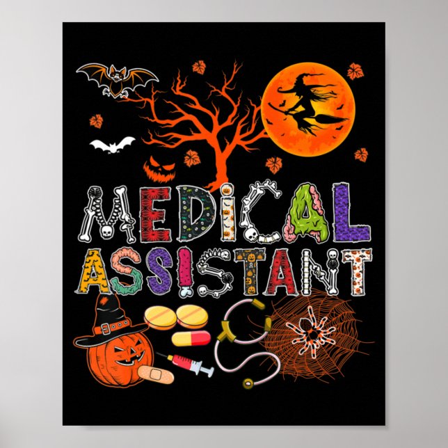 Affiche Assistant médical Halloween Zombie Costume Scary P (Devant)
