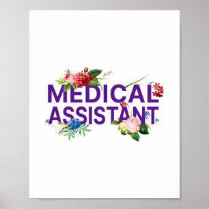 Affiche Assistant Médicale Cma Assistant Médicale Floral