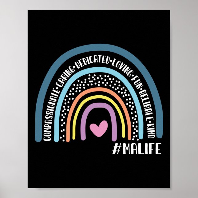 Affiche Assistant Médicale Soins de compassion Dédié (Devant)