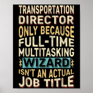 Affiche Assistant Multitâche du directeur de transport amu