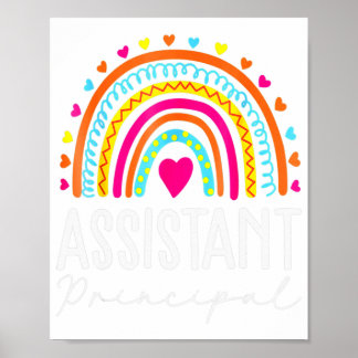 Affiche Assistant Principal Rainbow Heart Titre du travail