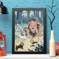 Assistant vintage de caractères Oz, Chemin de briq