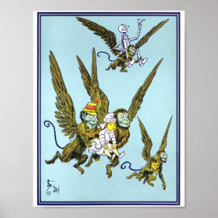 Affiche Assistant vintage d'illustration Oz