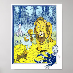 Affiche Assistant vintage d'illustration Oz