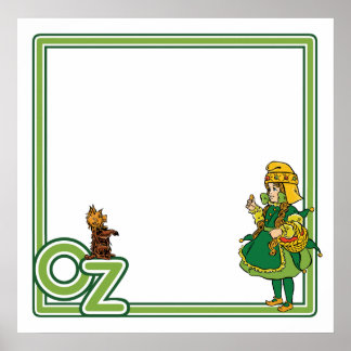 Affiche Assistant vintage d'Oz ; Dorothy et Toto
