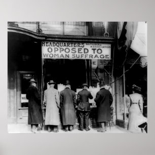 Affiche Association nationale anti-suffrage