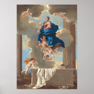 Affiche Assomption de la Vierge, Nicolas Poussin Beaux Art