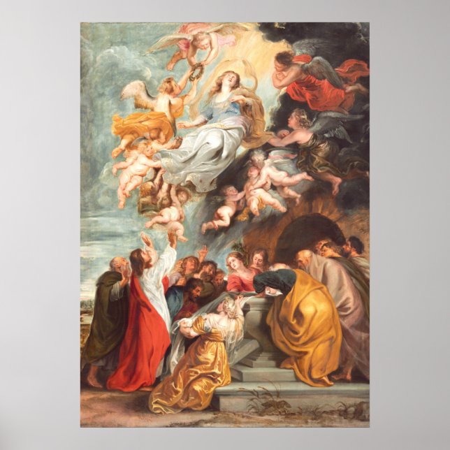 Affiche Assomption de la Vierge - Rubens School Fine Art (Devant)
