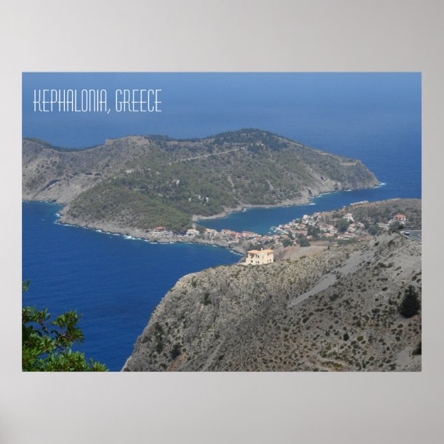 Affiche Assos Village Kefalonia Grèce île Grèce (Devant)